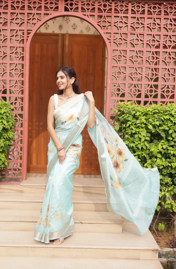 Sky_Blue_Tissue_Doria_Saree