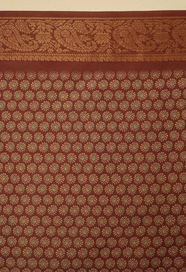 Brown_Dola_Art_Silk_Saree