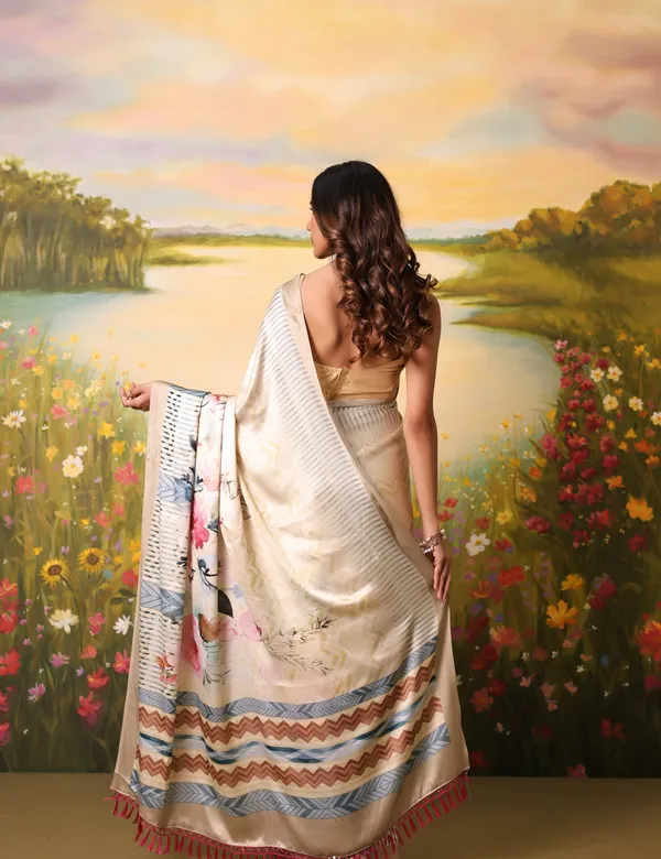 Beige_Modal_Silk_Saree