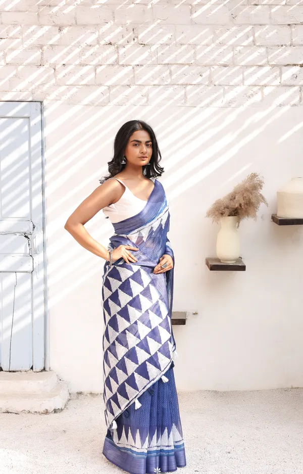 Blue_Chanderi_Cotton_Saree