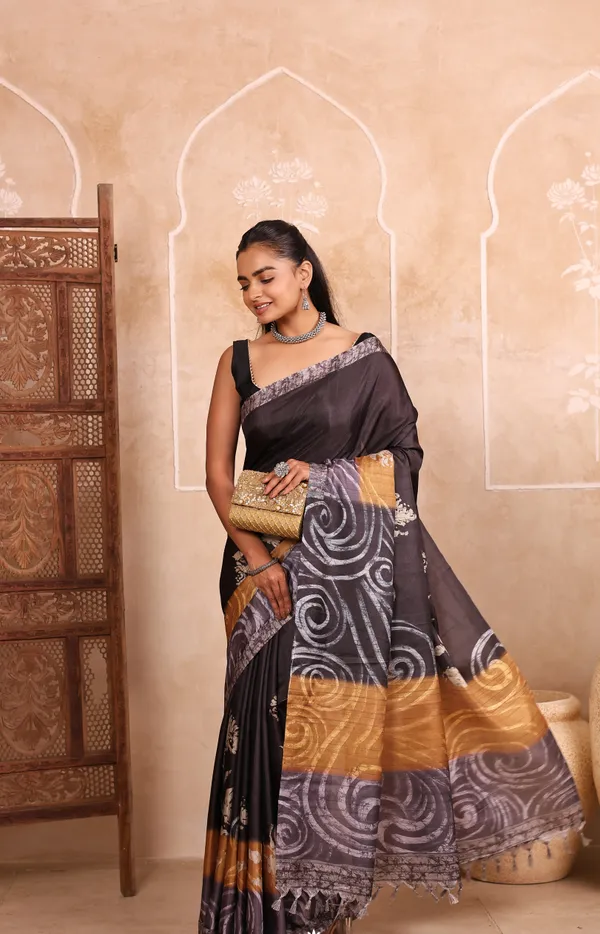 Black_Handloom_Chanderi_Saree