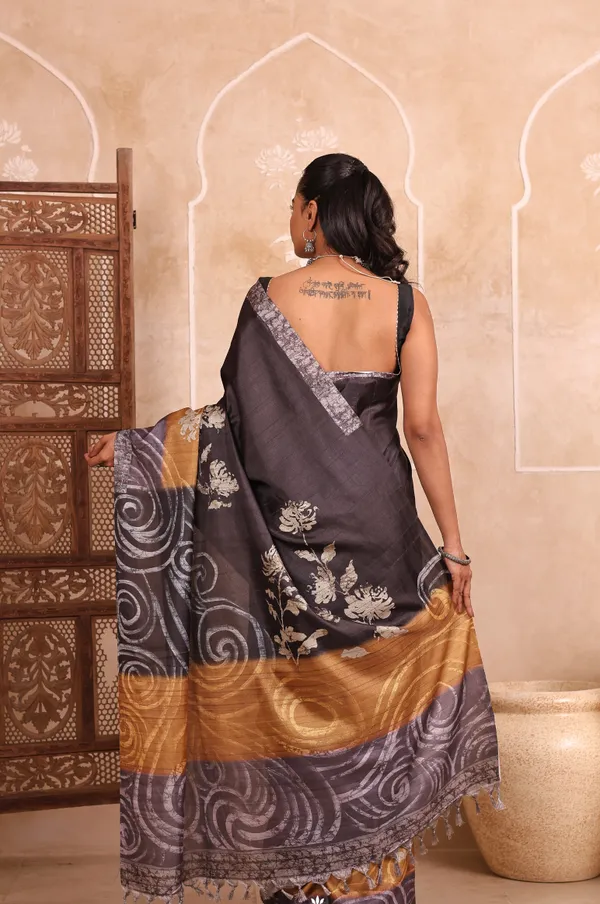 Black_Handloom_Chanderi_Saree