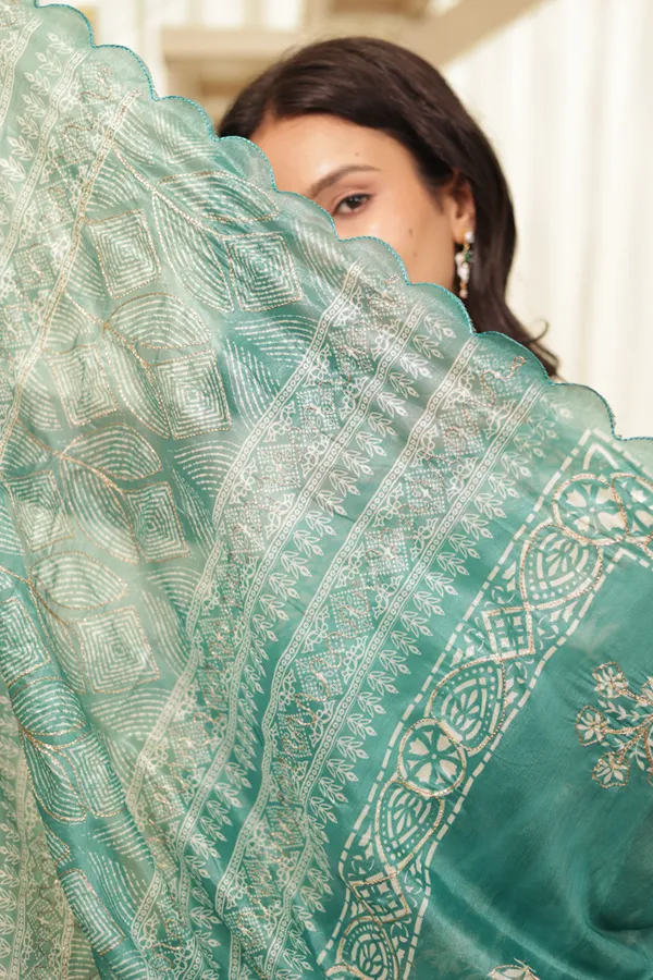 Green_Soft_Organza_Tissue_Saree