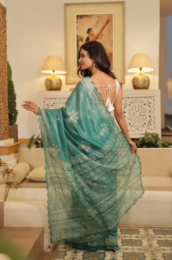 Green_Soft_Organza_Tissue_Saree