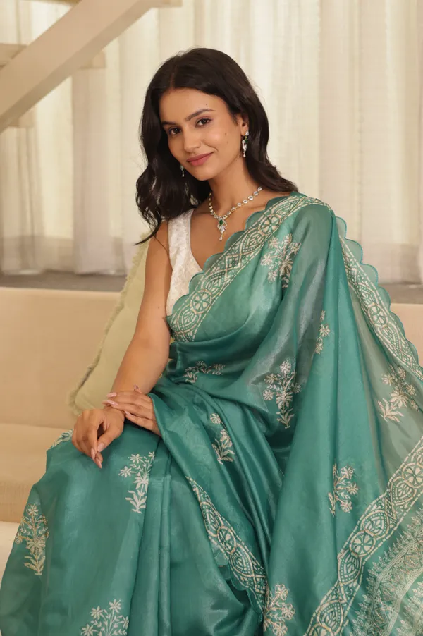 Green_Soft_Organza_Tissue_Saree
