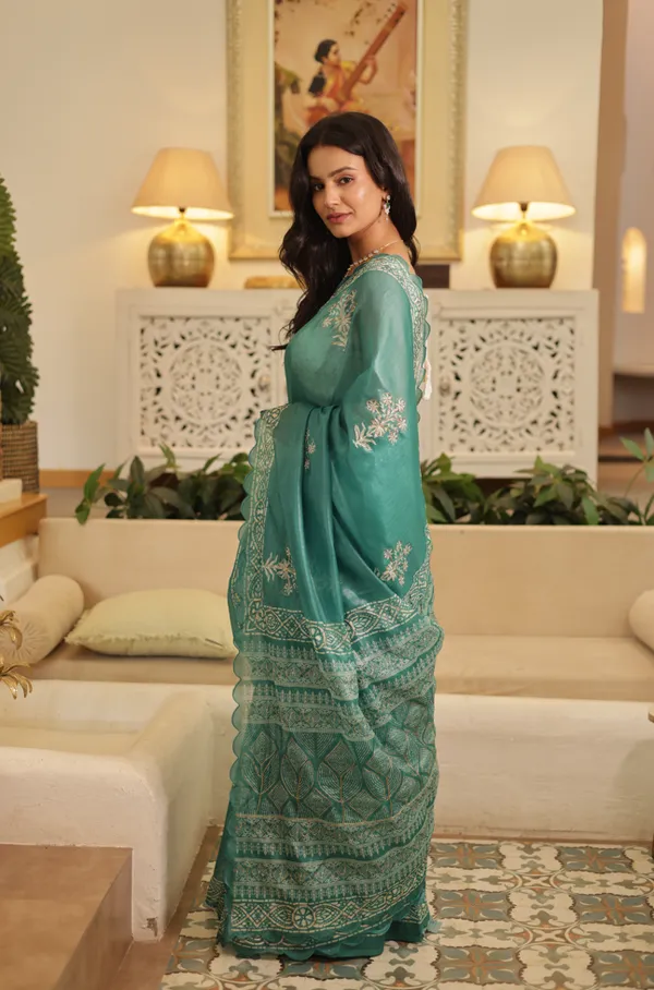 Green_Soft_Organza_Tissue_Saree