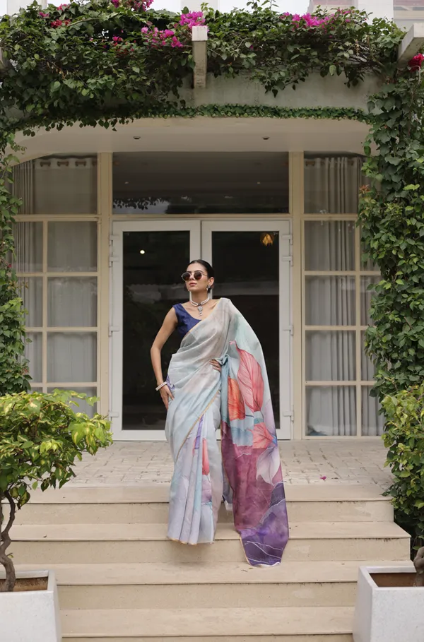 Blue_Cotton_Crush_Saree