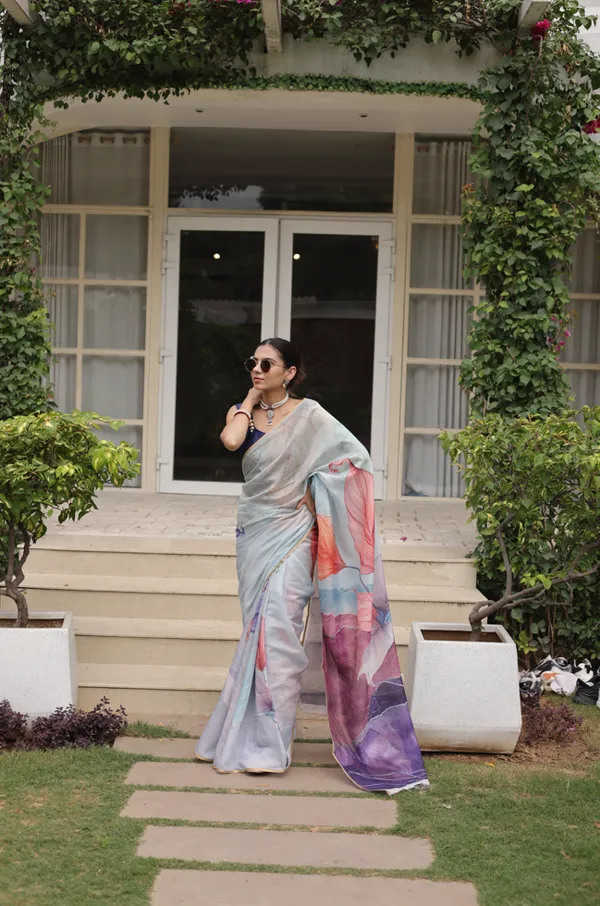 Blue_Cotton_Crush_Saree