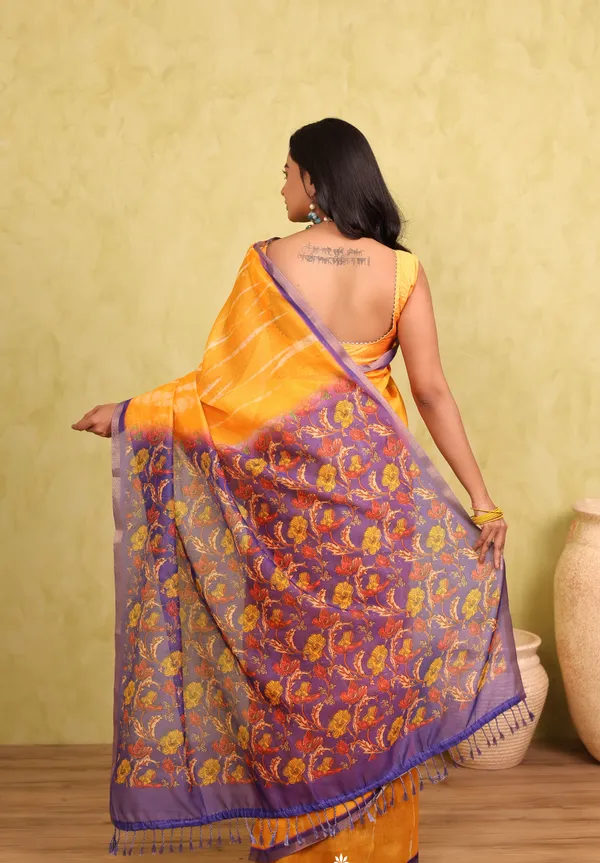 Yellow_And_Purple_Chanderi_Cotton_Saree