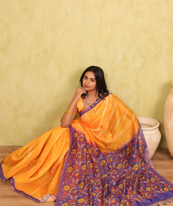 Yellow_And_Purple_Chanderi_Cotton_Saree