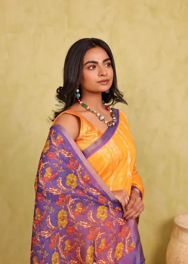 Yellow_And_Purple_Chanderi_Cotton_Saree