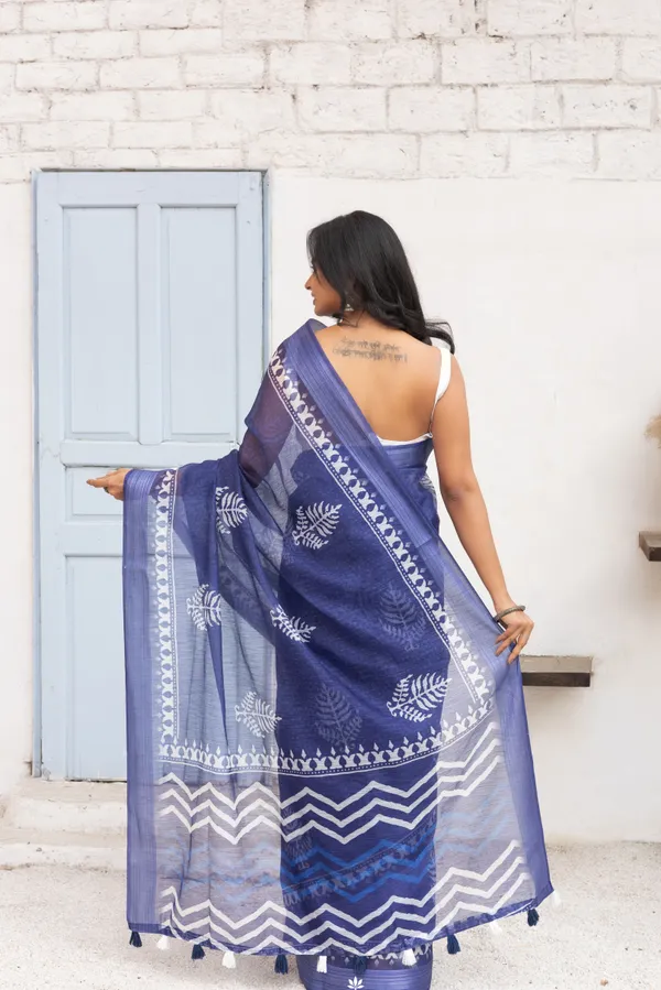 Blue_Chanderi_Cotton_Saree