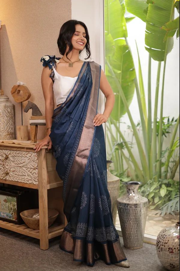 Blue_Dola_Art_Silk_Saree