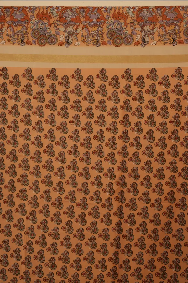 Beige_Tussar_Art_Silk_Saree