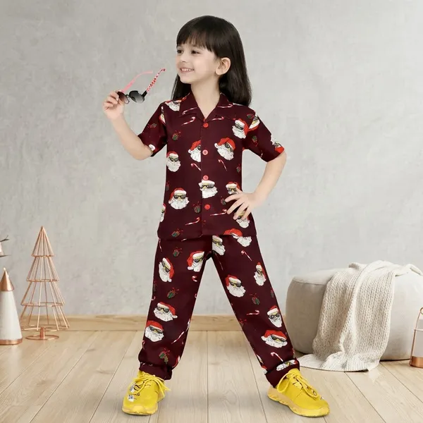 Maroon_Cotton_Premium_Nightwear_For_Kids