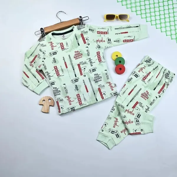 Light_Green_Cotton_Premium_T_Shirt_And_Pyjama_For_Kids