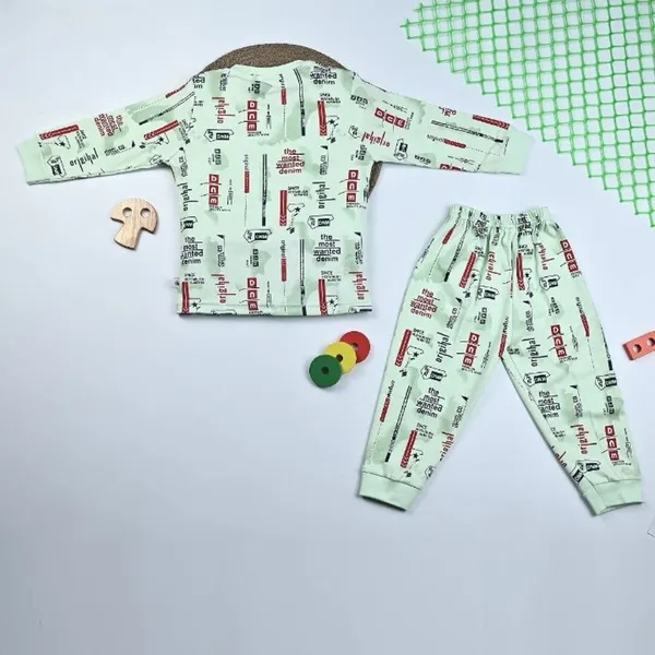 Light_Green_Cotton_Premium_T_Shirt_And_Pyjama_For_Kids