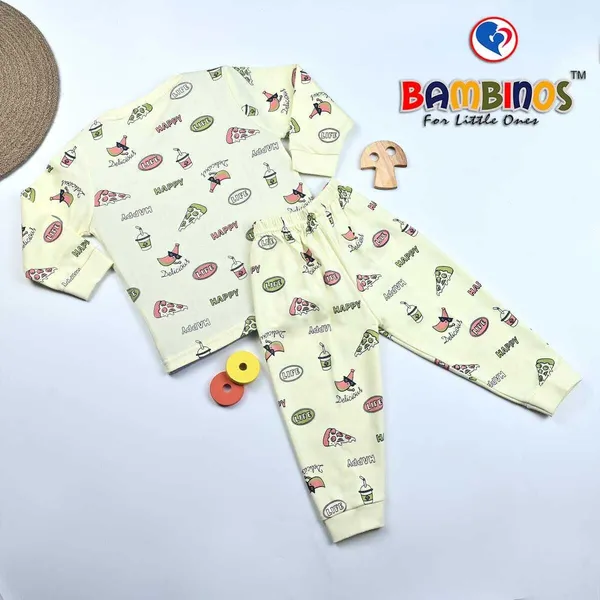 Cream_Cotton_Premium_T_Shirt_And_Pyjama_For_Kids