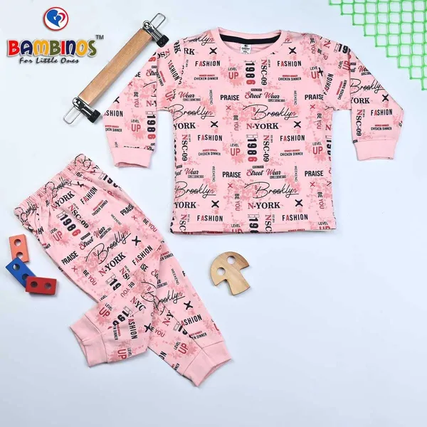 Pink_Cotton_Premium_T_Shirt_And_Pyjama_For_Kids