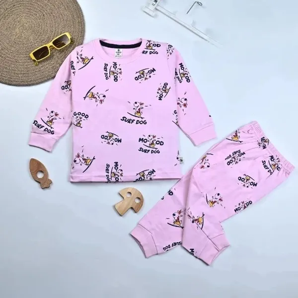 Pink_Cotton_Premium_T_Shirt_And_Pyjama_For_Kids