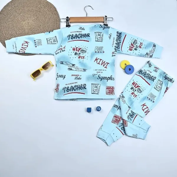 Blue_Cotton_Premium_T_Shirt_And_Pyjama_For_Kids