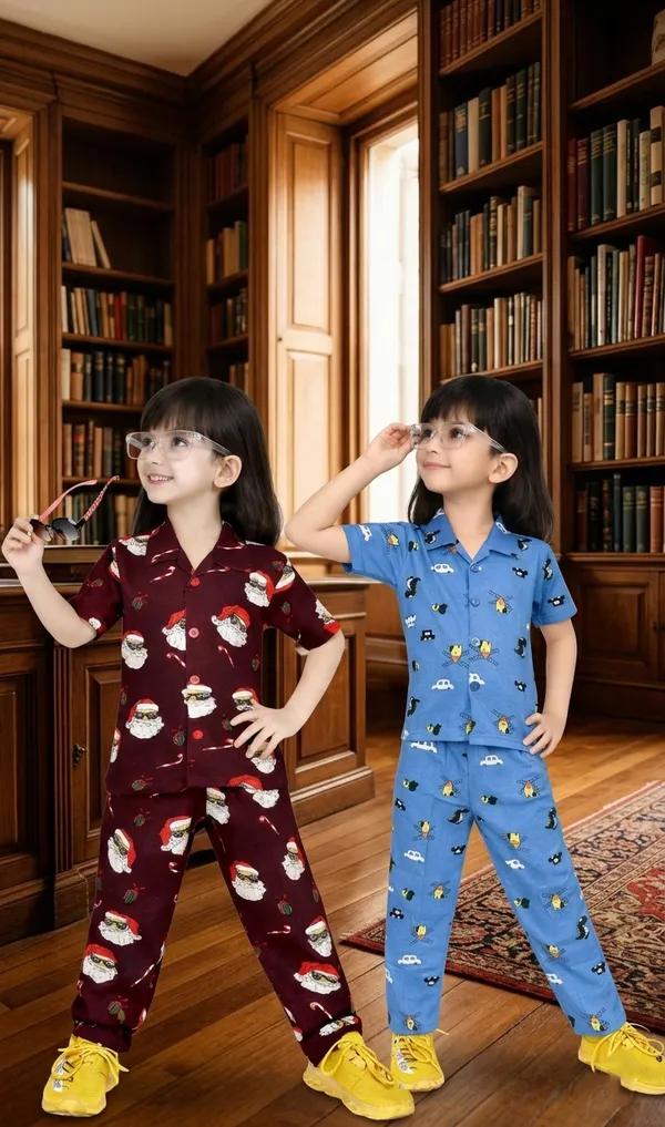 Blue_And_Maroon_Cotton_Premium_Nightwear_For_Kids