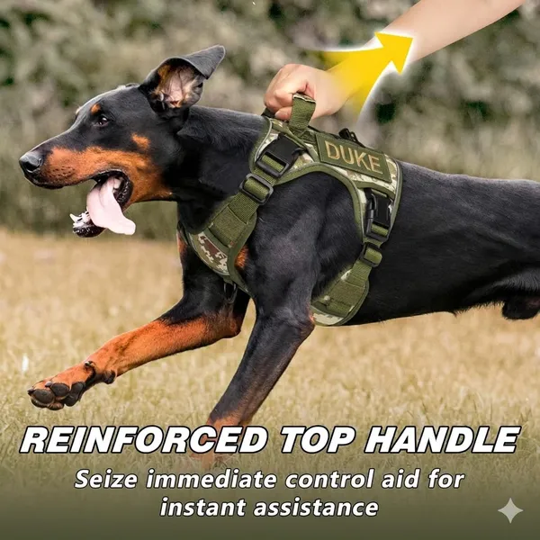 CamouflageTactical_Personalized_Harness_With_Name_Patch_Safety_And_Reflective_Harness