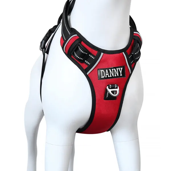 Double_Sided_Red_No-Pull_Dog_Harness_With_Reflective_Strips_And_Custom_Name_Patch_-_Adjustable_Padded_Vest_For_Training_And_Daily_Walks
