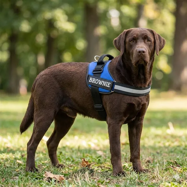 Blue_Customizable_No-Pull_Dog_Harness_With_Reflective_Strap_And_Leash_Set_-_Blue