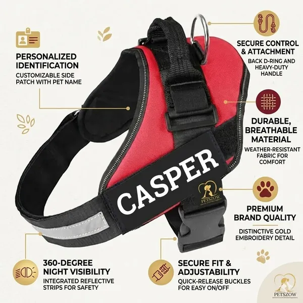Red_Personalized_No-Pull_Dog_Harness_And_Leash_Set_With_Reflective_Straps