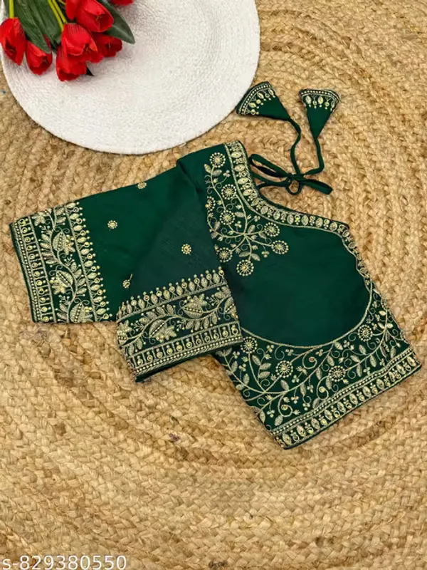 Heavy_Embroidered_And_HandWork_Silk_Blouse_for_Women