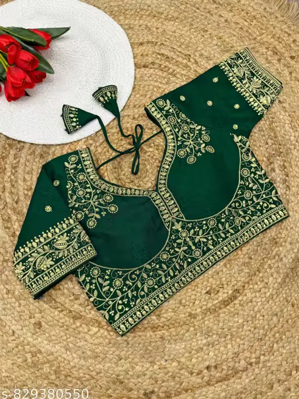 Heavy_Embroidered_And_HandWork_Silk_Blouse_for_Women