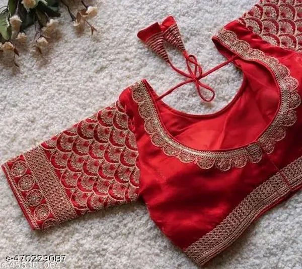 Red_Vichitra_Blouse_For_Women