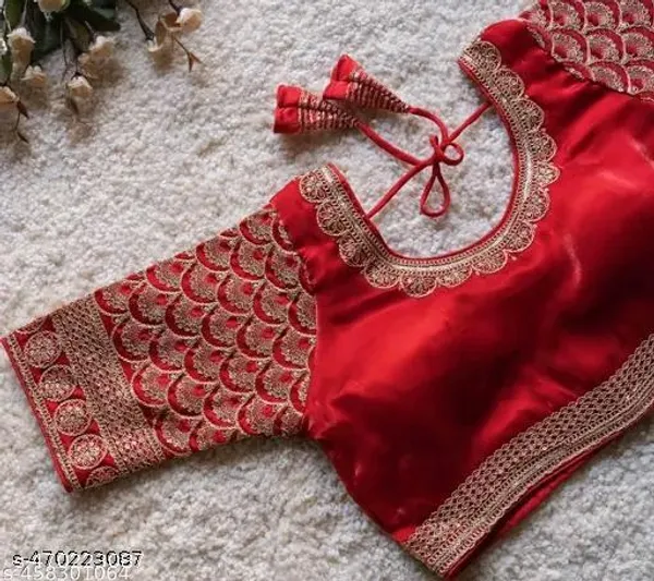 Red_Vichitra_Blouse_For_Women