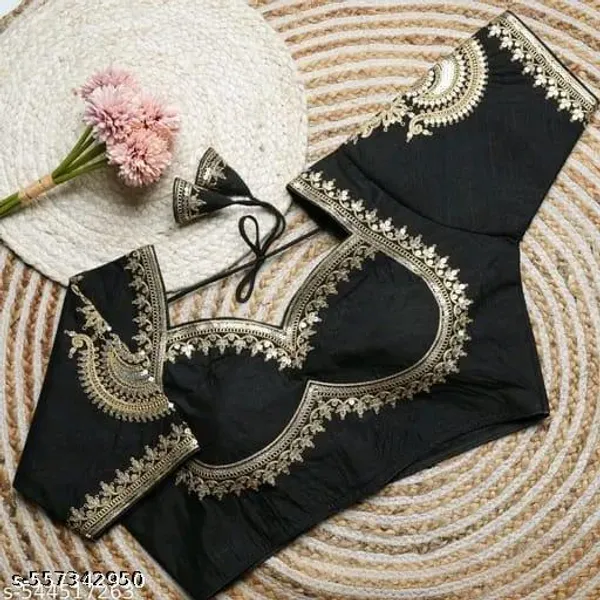 Black_Vichitra_Blouse_For_Women