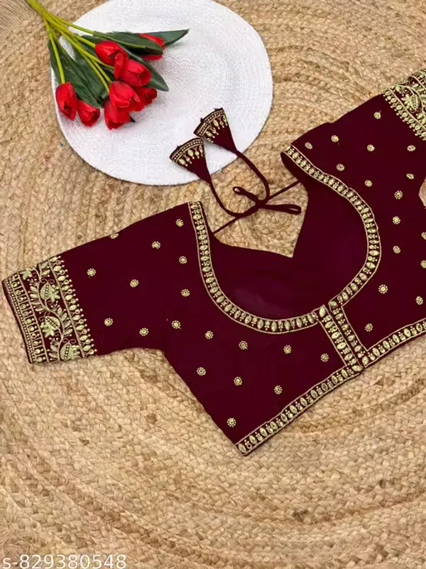 Heavy_Embroidered_And_HandWork_Silk_Blouse_for_Women