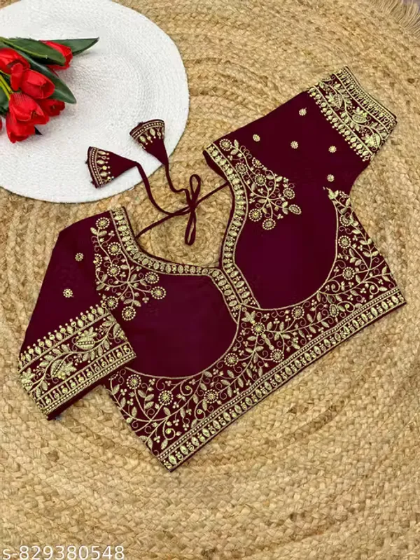 Heavy_Embroidered_And_HandWork_Silk_Blouse_for_Women