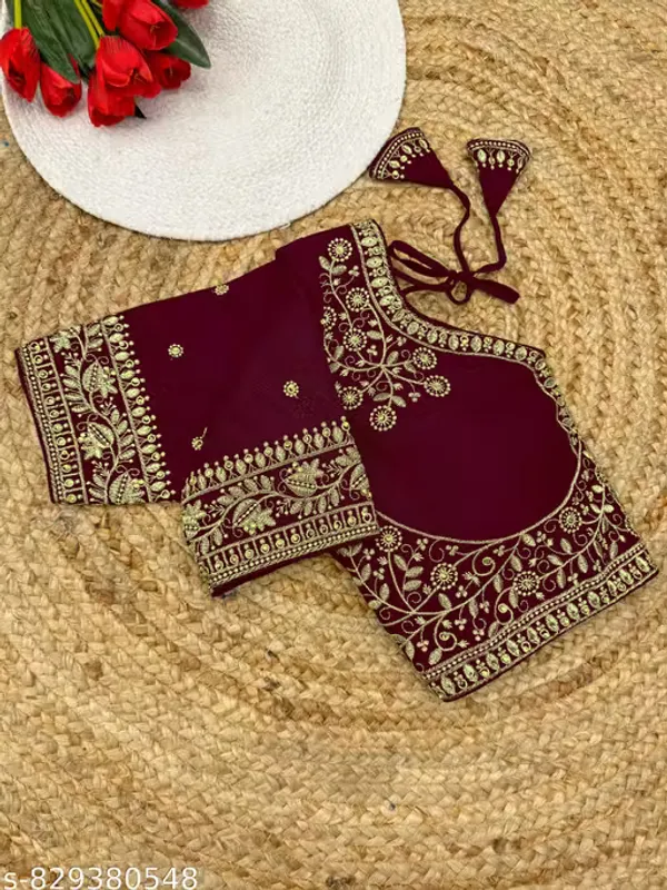 Heavy_Embroidered_And_HandWork_Silk_Blouse_for_Women