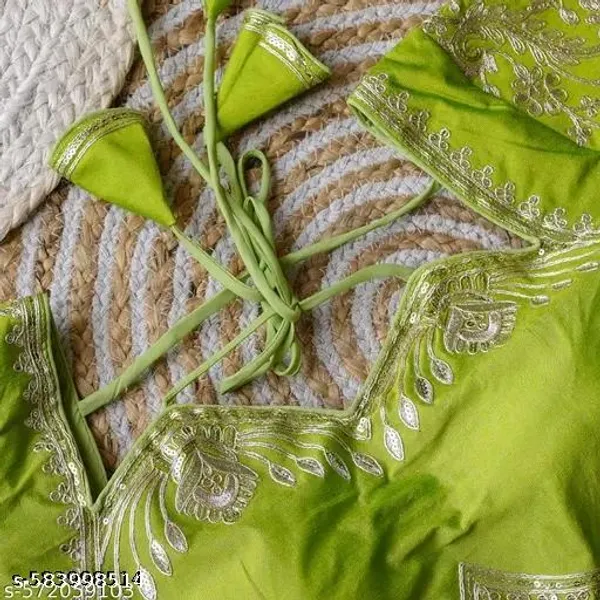 Green_Vichitra_Blouse_For_Women