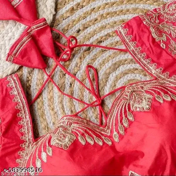Pink_Vichitra_Silk_Blouse_For_Women