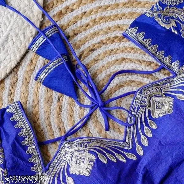 Blue_Vichitra_Blouse_For_Women