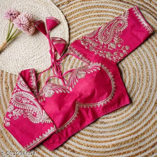 Pink_Vichitra_Blouse_For_Women