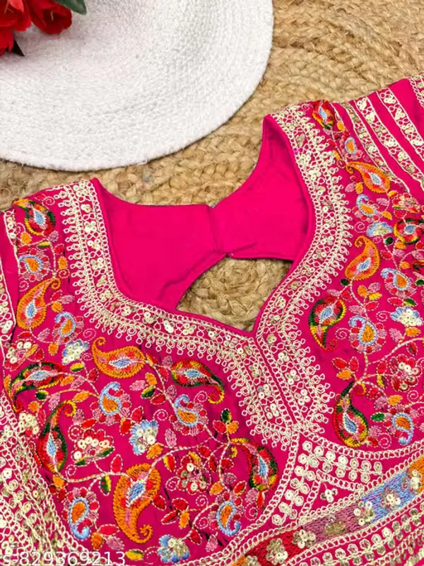 Heavy_Embroidered_Silk_Blouse_for_Women