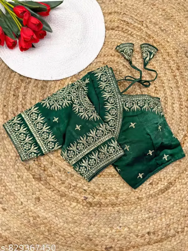 Heavy_Embroidered_Silk_Blouse_for_Women