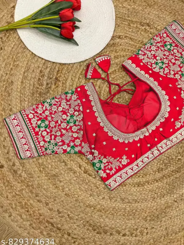 Heavy_Embroidered_Silk_Blouse_for_Women