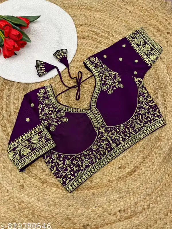 Heavy_Embroidered_And_HandWork_Silk_Blouse_for_Women