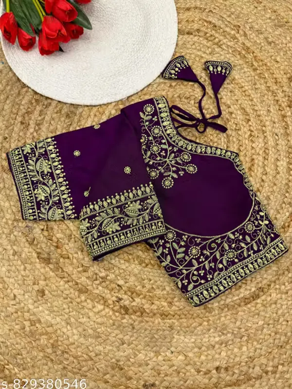 Heavy_Embroidered_And_HandWork_Silk_Blouse_for_Women