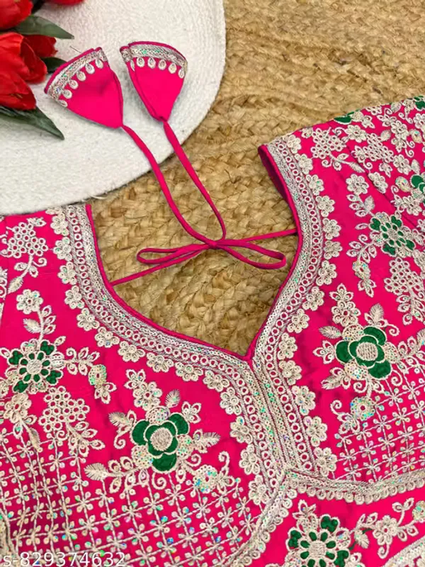 Heavy_Embroidered_Silk_Blouse_for_Women