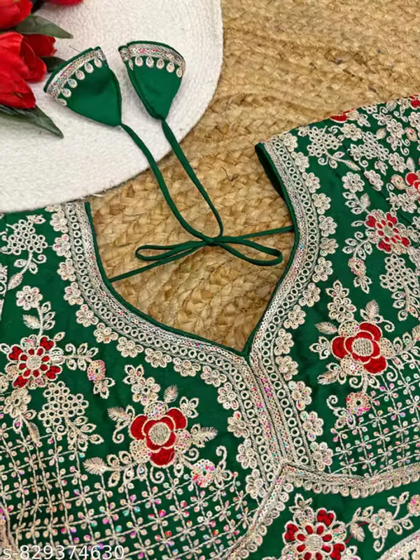 Heavy_Embroidered_Silk_Blouse_for_Women