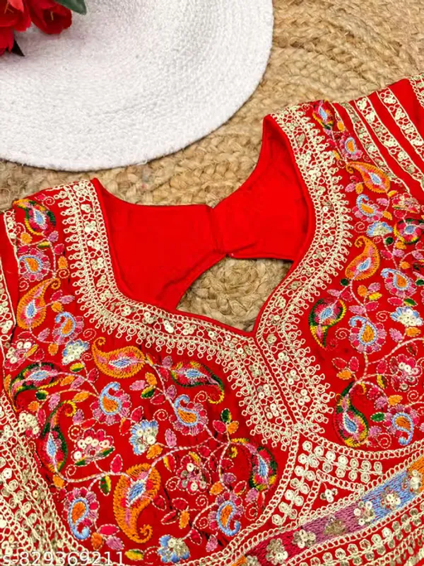 Heavy_Embroidered_Silk_Blouse_for_Women